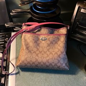 Coach large cross body bag